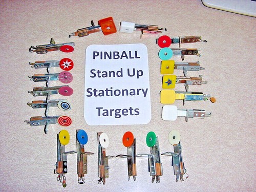 Pinball Stand Up Stationary Targets, Many Colors & Styles To Choose ...
