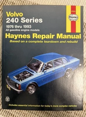 HAYNES Volvo 240 Series 1976-93 Repair Manual 97020 - Image 1 of 4