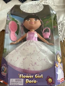 Fisher-Price Dora the Explorer Flower Girl, Hairbrush and Basket, Never opened. - Picture 1 of 3