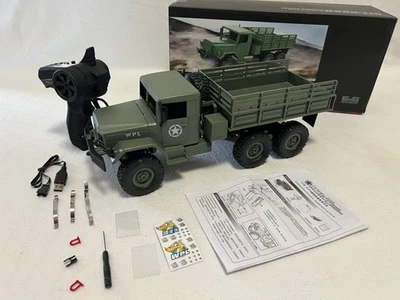 WPL B16 Green RC Military Truck SET 6WD 1/16 Off-road Crawler Car Toy Kids DIY - Image 1 of 4
