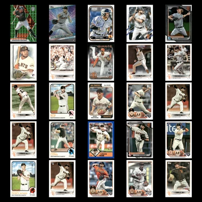 San Francisco Giants Lot 25 Baseball Cards Panini Mosaic Green Donovan Solano NM - Image 1 of 4