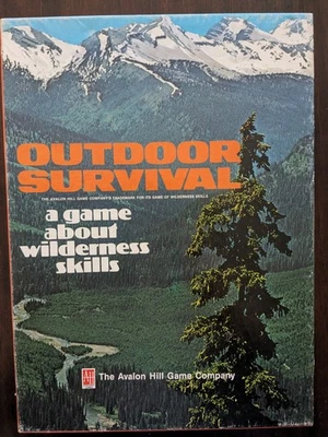 Outdoor Survival board game.  1972.  Avalon Hill Bookcase game.  Complete. - Image 1 of 4