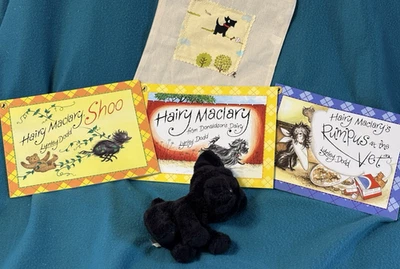 Hairy Maclary Story sack, 3 Books, Soft Toy dog, EYFS, VGC, Free P & P - Image 1 of 4