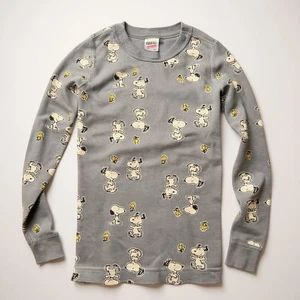 Peanuts By Hanna Andersson Snoopy & Woodstock Kids Long-Sleeve Shirt 120cm US 6- - Picture 1 of 5
