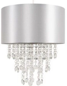 Modern Crystal Droplet Round Glass Ceiling Light Smoked Grey, H3073 - Picture 1 of 4