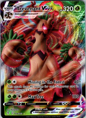 Trevenant VMAX 014/203 SWSH07: Evolving Skies Ultra Rare - NM - Image 1 of 2