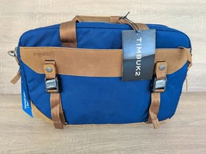 TIMBUK2 Strada Cordura et cuir bleu indigo porte-documents pour ordinateur portable sac messager NEUF - Photo 1/19