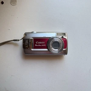 Fotocamera digitale point&shot Canon PowerShot A470 rossa testata -2008, 7,1 mp - Foto 1 di 5