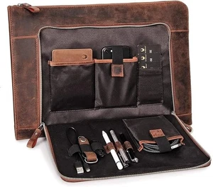 Funda/estuche de cuero para computadora portátil Minamalist para computadoras portátiles y tabletas de 11" NUEVO - Imagen 1 de 5