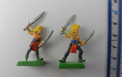 2 WOOD ELF WARDANCERS Metal Elves Aelves Army Realms Painted Warhammer 1990s X4b - Image 1 of 2