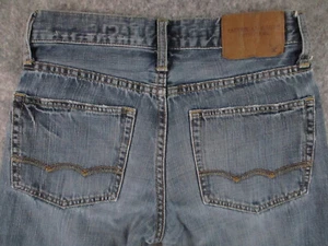 American Eagle Jeans Mens 27x26* Blue Denim Relaxed Straight Medium Wash Retro - Picture 1 of 16