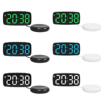 Large LED Digital Alarm Clock with Vibrator Adjusment Brightness Bedside Clock - Image 1 of 4