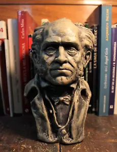 Statua ARTHUR SCHOPENHAUER BUSTO figura FILOSOFO tedesco scultura FILOSOFIA - Foto 1 di 24