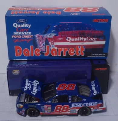 2000 Action Dale Jarrett Ford Quality Care 1/24 Diecast Model Nascar Foto 1 de 4