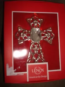 LENOX GEMMED CROSS ORNAMENT 4.25 INCHES TALL 868111 - Picture 1 of 4
