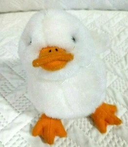 EASTER White Duck duckling orange bill feet sitting seated chubby Walmart - Foto 1 di 10
