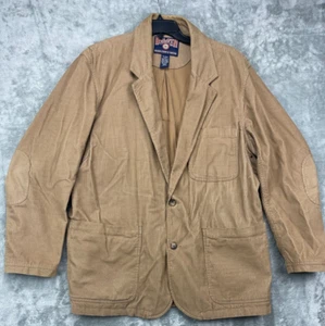 Duluth Trading Men's Corduroy Jacket Size XL Tall Tan Pockets Vented - Picture 1 of 13