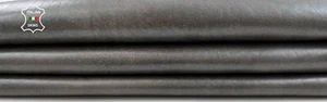 GREY PEARLIZED DISTRESSED VINTAGE LOOK Italian Lambskin leather 6+sqf 1.0mm C966 - Picture 1 of 7