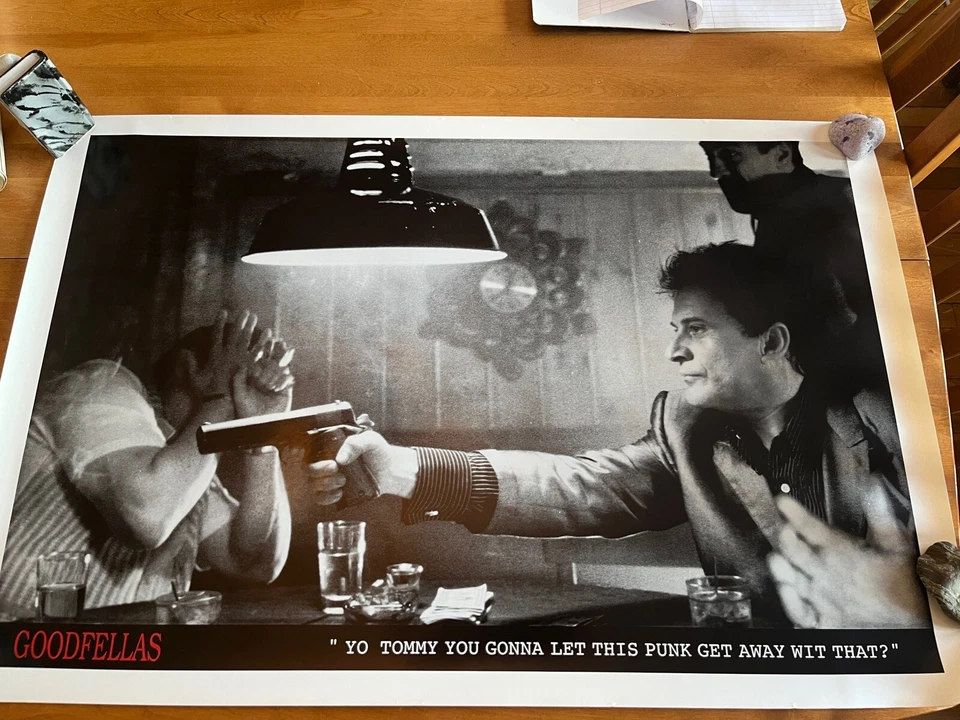 Goodfellas Poster  De Niro Pesci Poker Gun Gangster Mobster Smith Wesson 36 Snub - Image 1 of 1