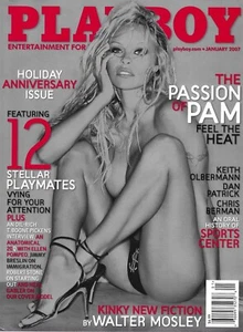 Playboy Magazine January 2007 Pam Anderson Cover Holiday Anniversary Issue - Picture 1 of 2