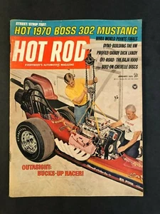 Hot Rod Magazine January 1970   1970 Boss 302 Mustang - Imagen 1 de 2