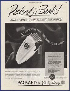 Vintage 1946 Packard Twin Dual Elektrorasierer Rasierer Rasieren 1940er Jahre Druck Anzeige - Bild 1 von 1