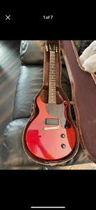 1959 Gibson Les Paul Junior Double Cut Cherry W/original Alligator Case !! - Picture 1 of 12