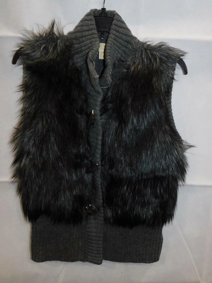 GW - Chaleco de piel sintética Ms. de Michael Kors - Gris - Talla M Foto 1 de 1