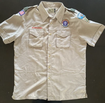 BOY SCOUTS Of America Shirt Mens Large VENTED Uniform BSA Microfiber Scout - Image 1 of 4