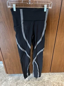 Leggings LULULEMON cintura alta recortada negros/grises talla:4 - Imagen 1 de 8