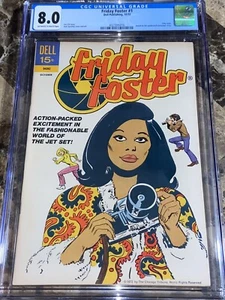 FRIDAY FOSTER 1 PAM GRIER Film Blaxploitation 1972 1° Titolo Donna Nera CGC 8.0 - Foto 1 di 2