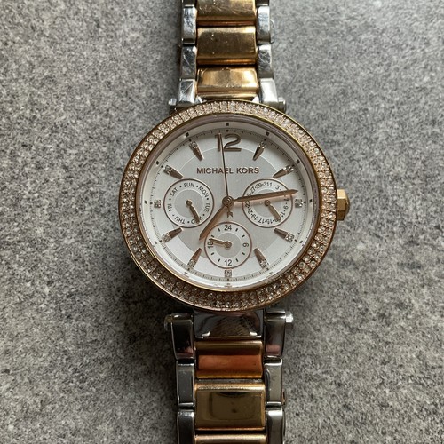 Orologio Michael Kors Donna Parker Multifunzione Cassa Cinturino Bicolore MK6301 A6