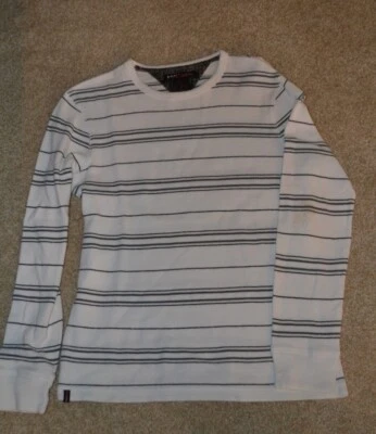 Suéter Pullover Tony Hawk Para Hombre Informal Blanco Rayas Manga Larga Talla Mediana Foto 1 de 3