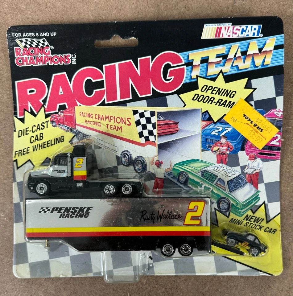 Hermie Sadler 1996 Racing Champions Dewalt Team TRANSPORTER Diecast Hauler & Car