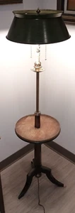 Frederick Cooper Vintage Table Lamp Brass Walnut Adjustable All Original 1930s - Picture 1 of 24