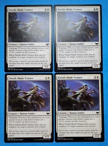 4x Parish-Blade Trainee Crimson Vow Mtg Magic Creature Human Soldier Plains 29 - Picture 1 of 4