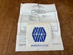 DEEP PURPLE Westwood One OFF THE RECORD Special CD 1993 RADIO PROMO w/Cue Sheet - Picture 1 of 4