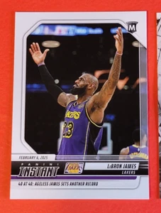 LEBRON JAMES 2024-25 PANINI INSTANT 40 PTS AT 40 CARD #d1/641 LOS ANGELES LAKERS - Picture 1 of 2