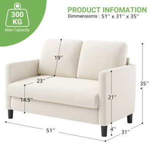 Teddy Velvet Sofa Modern Couch Love Seat Settee Room Apartment Office Couch - Picture 1 of 86