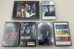 THE POLICE STING ROCK CASSETTE TAPE LOT GHOSTREGGATTA SYNCRONICITY EVERY BREATH - Picture 1 of 11
