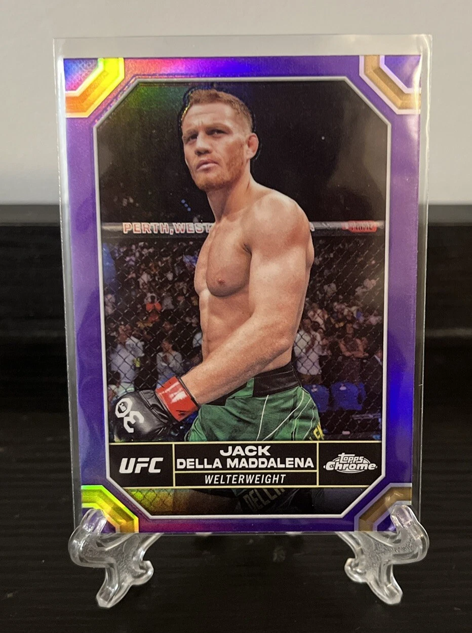 2024 Topps Chrome UFC Purple Refractor Jack Della Maddalena #82