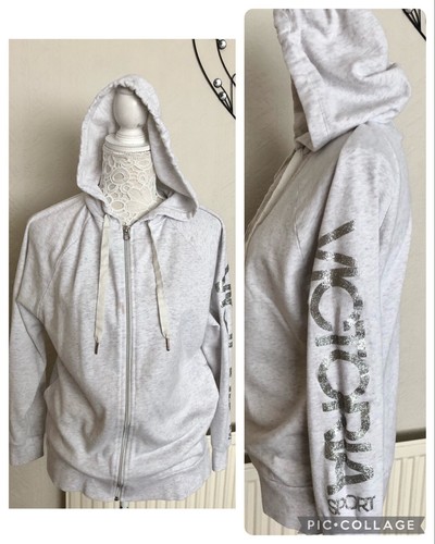 UNDERCOVER Felpa con cappuccio rosa con cerniera Victoria Secret taglia XS