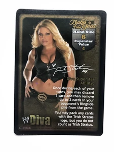 Babe of the Year Trish Stratus Superstar Foil WWE WWF Raw Deal card game ccg - Picture 1 of 5