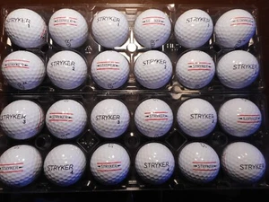 24 STRYKER Mint AAAAA No Logos No Pen Marks Used Golf Balls - Picture 1 of 3