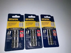 *PAQUETE DE 3 TORNILLO DE IMPACTO DE DOBLE EXTREMO IRWIN 1892009 BROCA T25 X2 3/8" ENVÍO GRATUITO - Imagen 1 de 1