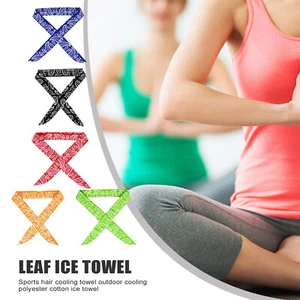 5 Pcs Cool Scarf Neck Wrap Reusable Ice Scarf Chill Ice Sports Towel Wristband - Picture 1 of 6