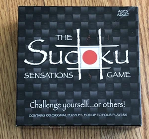 Sudoku Sensations Puzzle Game 100 Puzzles 2005 Hasbro Parker Brothers Open Box - Picture 1 of 3