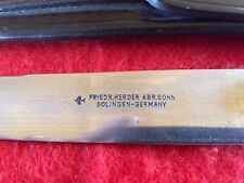 Vintage Knife Herder Solingen Carbon Steel, Sheath Herder