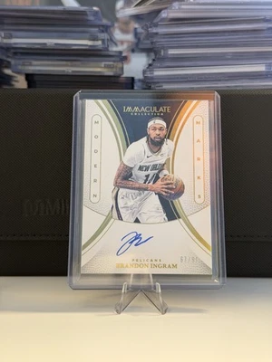 Ingrama Brandon Ingram 2024 Immaculate NBA marcas modernas automático/99 Foto 1 de 2