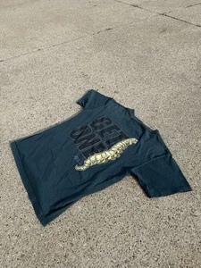 Vintage No Fear Green T-Shirt Medium Nice Front Hit Made in USA Single Stitch - Picture 1 of 6